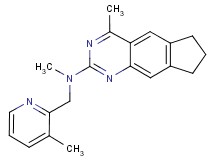 N,4-dimethyl-N-[(3-methylpyridin-2-yl)methyl]-7,8-dihydro-6H-cyclopenta[g]quinazolin-2-amine
