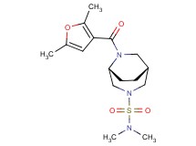 (1R*,5R*)-6-(2,5-dimethyl-3-furoyl)-N,N-dimethyl-3,6-diazabicyclo[3.2.2]nonane-3-sulfonamide