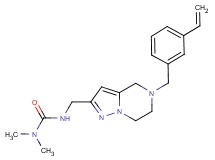 N,N-dimethyl-N'-{[5-(3-vinylbenzyl)-4,5,6,7-tetrahydropyrazolo[1,5-a]pyrazin-2-yl]methyl}urea