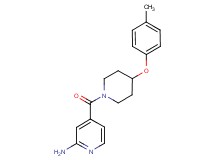4-{[4-(4-methylphenoxy)-1-piperidinyl]carbonyl}-2-pyridinamine