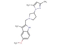 2-{[3-(3,5-dimethyl-1H-pyrazol-1-yl)-1-pyrrolidinyl]methyl}-5-methoxy-3-methyl-1H-indole