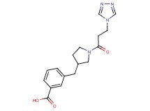 3-({1-[3-(4H-1,2,4-triazol-4-yl)propanoyl]-3-pyrrolidinyl}methyl)benzoic acid