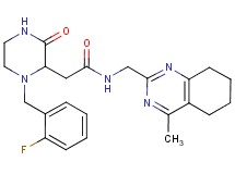 2-[1-(2-fluorobenzyl)-3-oxo-2-piperazinyl]-N-[(4-methyl-5,6,7,8-tetrahydro-2-quinazolinyl)methyl]acetamide