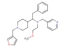 1-[1-(3-furylmethyl)-4-piperidinyl]-N-(2-methoxyethyl)-2-phenyl-N-(3-pyridinylmethyl)ethanamine