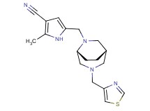 2-methyl-5-{[(1S*,5R*)-3-(1,3-thiazol-4-ylmethyl)-3,6-diazabicyclo[3.2.2]non-6-yl]methyl}-1H-pyrrole-3-carbonitrile
