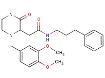 2-[1-(3,4-dimethoxybenzyl)-3-oxo-2-piperazinyl]-N-(3-phenylpropyl)acetamide