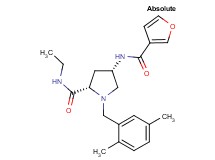 (4S)-1-(2,5-dimethylbenzyl)-N-ethyl-4-(3-furoylamino)-L-prolinamide