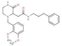 2-[1-(2,3-dimethoxybenzyl)-3-oxo-2-piperazinyl]-N-(3-phenylpropyl)acetamide