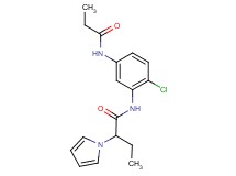 N-[2-chloro-5-(propionylamino)phenyl]-2-(1H-pyrrol-1-yl)butanamide