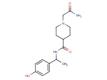 1-(2-amino-2-oxoethyl)-N-[1-(4-hydroxyphenyl)ethyl]-4-piperidinecarboxamide