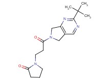 1-[3-(2-tert-butyl-5,7-dihydro-6H-pyrrolo[3,4-d]pyrimidin-6-yl)-3-oxopropyl]pyrrolidin-2-one