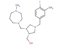 {(3R*,4S*)-1-(4-fluoro-3-methylbenzyl)-4-[(4-methyl-1,4-diazepan-1-yl)methyl]pyrrolidin-3-yl}methanol