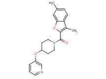 3-({1-[(3,6-dimethyl-1-benzofuran-2-yl)carbonyl]-4-piperidinyl}oxy)pyridine