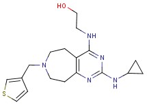 2-{[2-(cyclopropylamino)-7-(3-thienylmethyl)-6,7,8,9-tetrahydro-5H-pyrimido[4,5-d]azepin-4-yl]amino}ethanol