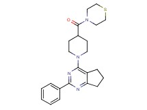 2-phenyl-4-[4-(4-thiomorpholinylcarbonyl)-1-piperidinyl]-6,7-dihydro-5H-cyclopenta[d]pyrimidine