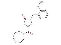 1-(2-methoxybenzyl)-4-(1,4-oxazepan-4-ylcarbonyl)-2-pyrrolidinone