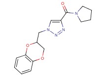 1-(2,3-dihydro-1,4-benzodioxin-2-ylmethyl)-4-(1-pyrrolidinylcarbonyl)-1H-1,2,3-triazole