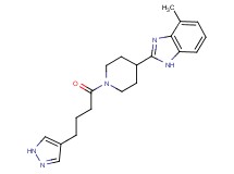 4-methyl-2-{1-[4-(1H-pyrazol-4-yl)butanoyl]-4-piperidinyl}-1H-benzimidazole