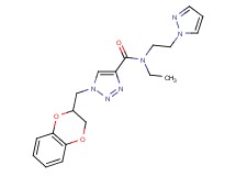 1-(2,3-dihydro-1,4-benzodioxin-2-ylmethyl)-N-ethyl-N-[2-(1H-pyrazol-1-yl)ethyl]-1H-1,2,3-triazole-4-carboxamide