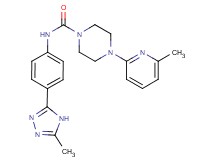 4-(6-methylpyridin-2-yl)-N-[4-(5-methyl-4H-1,2,4-triazol-3-yl)phenyl]piperazine-1-carboxamide