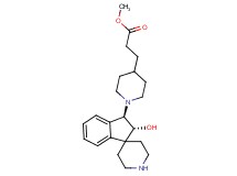 methyl 3-{1-[(2R*,3R*)-2-hydroxy-2,3-dihydrospiro[indene-1,4'-piperidin]-3-yl]-4-piperidinyl}propanoate