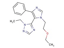 5-[1-(2-ethoxyethyl)-4-phenyl-1H-imidazol-5-yl]-1-ethyl-1H-1,2,4-triazole