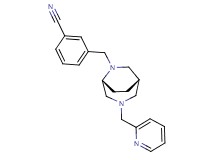 3-{[(1S*,5R*)-3-(2-pyridinylmethyl)-3,6-diazabicyclo[3.2.2]non-6-yl]methyl}benzonitrile