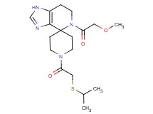1'-[(isopropylthio)acetyl]-5-(methoxyacetyl)-1,5,6,7-tetrahydrospiro[imidazo[4,5-c]pyridine-4,4'-piperidine]
