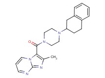 2-methyl-3-{[4-(1,2,3,4-tetrahydro-2-naphthalenyl)-1-piperazinyl]carbonyl}imidazo[1,2-a]pyrimidine