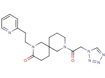 2-(2-pyridin-2-ylethyl)-8-(1H-tetrazol-1-ylacetyl)-2,8-diazaspiro[5.5]undecan-3-one