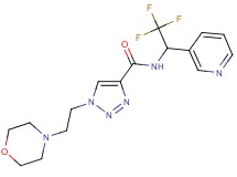 1-[2-(4-morpholinyl)ethyl]-N-[2,2,2-trifluoro-1-(3-pyridinyl)ethyl]-1H-1,2,3-triazole-4-carboxamide