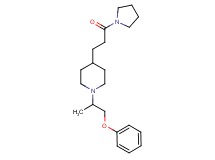 1-(1-methyl-2-phenoxyethyl)-4-[3-oxo-3-(1-pyrrolidinyl)propyl]piperidine