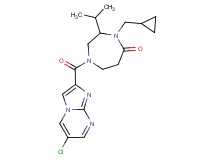 1-[(6-chloroimidazo[1,2-a]pyrimidin-2-yl)carbonyl]-4-(cyclopropylmethyl)-3-isopropyl-1,4-diazepan-5-one