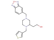 2-[4-(2,1,3-benzoxadiazol-5-ylmethyl)-1-(3-thienylmethyl)-2-piperazinyl]ethanol