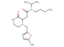 N-butyl-N-isopropyl-2-{1-[(5-methyl-2-furyl)methyl]-3-oxo-2-piperazinyl}acetamide