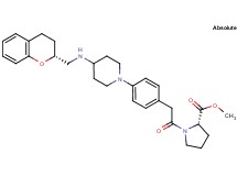 methyl 1-{[4-(4-{[(2R)-3,4-dihydro-2H-chromen-2-ylmethyl]amino}-1-piperidinyl)phenyl]acetyl}-L-prolinate