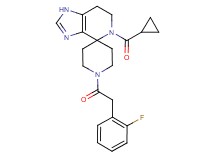 5-(cyclopropylcarbonyl)-1'-[(2-fluorophenyl)acetyl]-1,5,6,7-tetrahydrospiro[imidazo[4,5-c]pyridine-4,4'-piperidine]