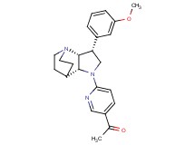 1-{6-[(3R*,3aR*,7aR*)-3-(3-methoxyphenyl)hexahydro-4,7-ethanopyrrolo[3,2-b]pyridin-1(2H)-yl]pyridin-3-yl}ethanone