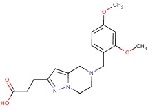 3-[5-(2,4-dimethoxybenzyl)-4,5,6,7-tetrahydropyrazolo[1,5-a]pyrazin-2-yl]propanoic acid