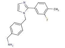 (4-{[2-(3-fluoro-4-methylphenyl)-1H-imidazol-1-yl]methyl}benzyl)amine