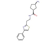 rel-(1S,3R)-3-amino-N-[2-(4-phenyl-1,3-thiazol-2-yl)ethyl]cyclopentanecarboxamide hydrochloride
