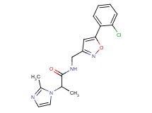 N-{[5-(2-chlorophenyl)isoxazol-3-yl]methyl}-2-(2-methyl-1H-imidazol-1-yl)propanamide