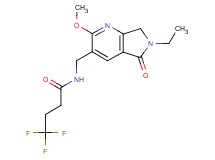 N-[(6-ethyl-2-methoxy-5-oxo-6,7-dihydro-5H-pyrrolo[3,4-b]pyridin-3-yl)methyl]-4,4,4-trifluorobutanamide