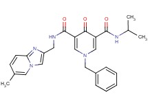 1-benzyl-N-isopropyl-N'-[(6-methylimidazo[1,2-a]pyridin-2-yl)methyl]-4-oxo-1,4-dihydro-3,5-pyridinedicarboxamide