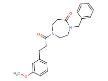 4-benzyl-1-[3-(3-methoxyphenyl)propanoyl]-1,4-diazepan-5-one