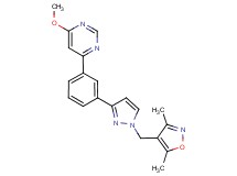 4-(3-{1-[(3,5-dimethyl-4-isoxazolyl)methyl]-1H-pyrazol-3-yl}phenyl)-6-methoxypyrimidine