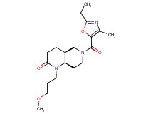 (4aS*,8aR*)-6-[(2-ethyl-4-methyl-1,3-oxazol-5-yl)carbonyl]-1-(3-methoxypropyl)octahydro-1,6-naphthyridin-2(1H)-one