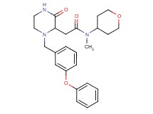 N-methyl-2-[3-oxo-1-(3-phenoxybenzyl)-2-piperazinyl]-N-(tetrahydro-2H-pyran-4-yl)acetamide