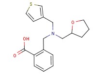 2-{[(tetrahydrofuran-2-ylmethyl)(3-thienylmethyl)amino]methyl}benzoic acid