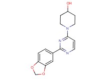 1-[2-(1,3-benzodioxol-5-yl)pyrimidin-4-yl]piperidin-4-ol